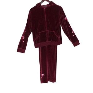 Vintage 90s Relativity Size PL Velour Velvet Sweat Track Jacket Pants